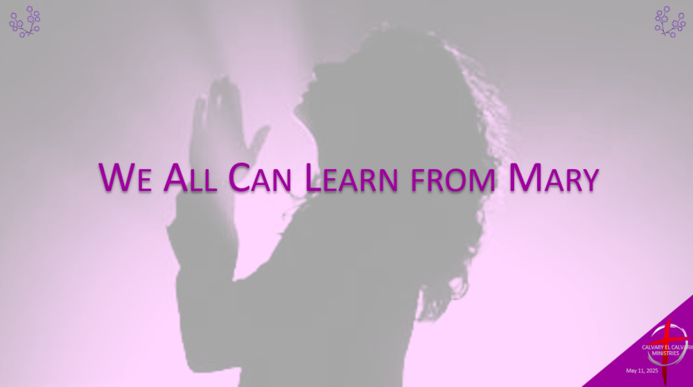 We all can learn from Mary
