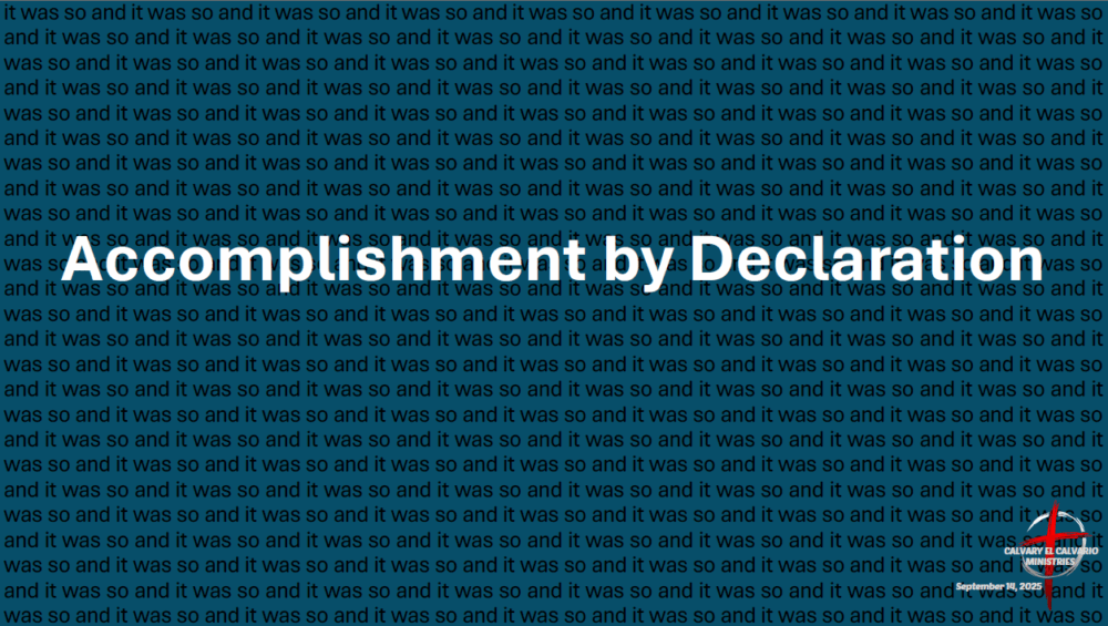 Accomplishment by Declaration Image