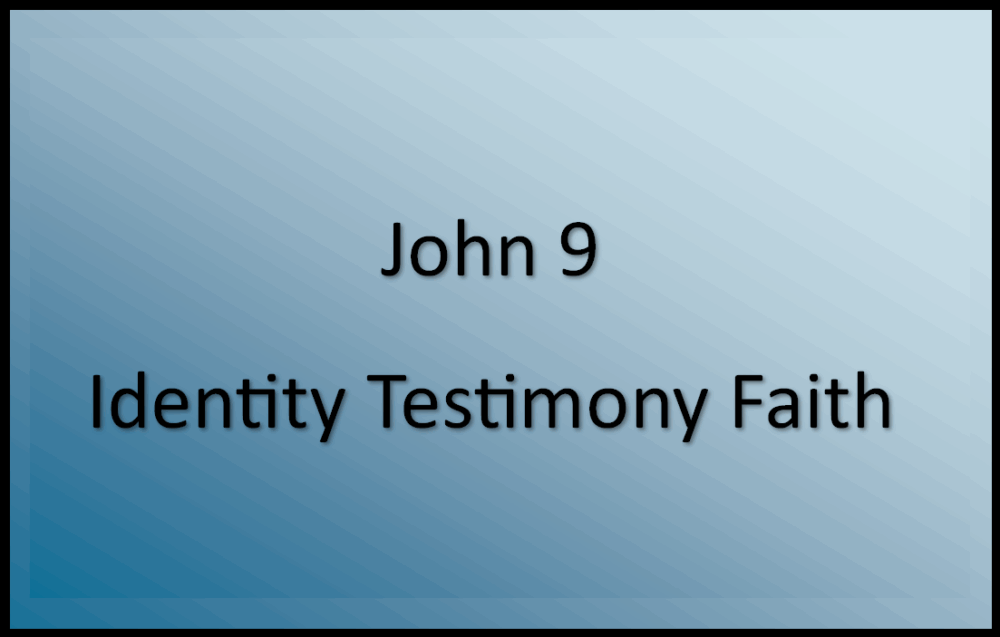 Identity Testimony Faith