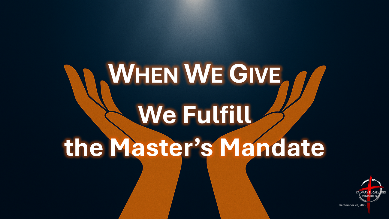 ... the Master's Mandate  Image