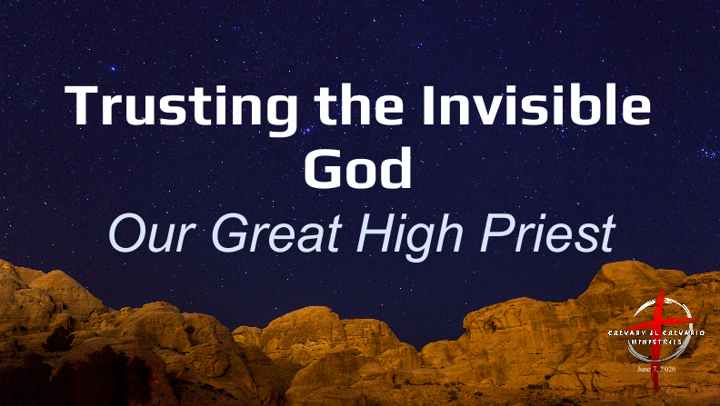 ... Our Great High Priest